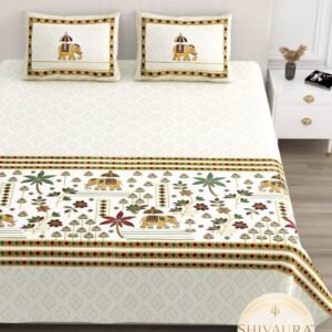 Spain Bedsheet — Ivory / Multicolour